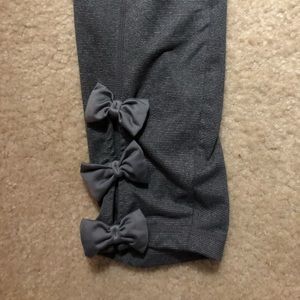 JLB FIT GREY BOW BACK LEGGINGS